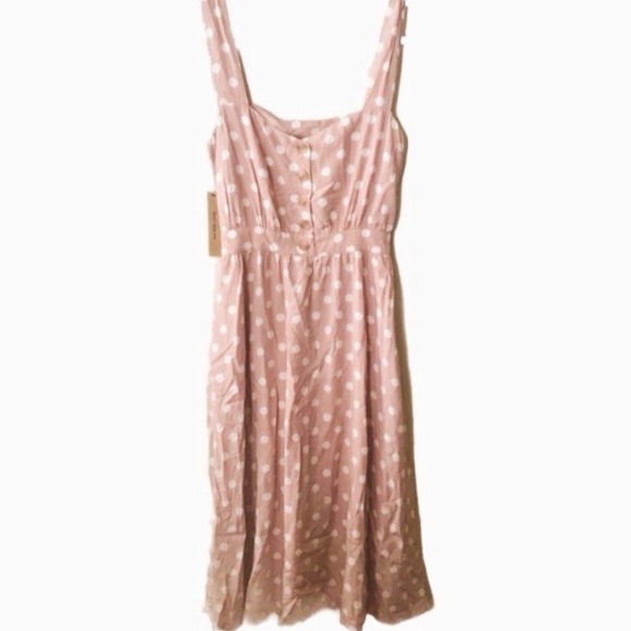 NWT Reformation Lanai Dress in Mink Pink - Picture 5 of 6